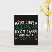 Am wahrscheinlichsten wird sie mit Santa Matching  Karte (Gelbe Blume)