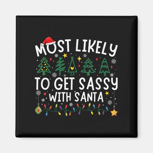Am wahrscheinlichsten wird sie mit Santa Matching Magnet (Vorne)