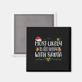 Am wahrscheinlichsten wird sie mit Santa Matching Magnet (Vorderseite/Rückseite)