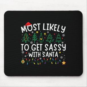 Am wahrscheinlichsten wird sie mit Santa Matching Mousepad