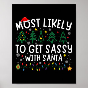 Am wahrscheinlichsten wird sie mit Santa Matching Poster