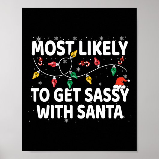 Am wahrscheinlichsten wird sie mit Weihnachten Mat Poster (Vorne)