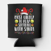 Am wahrscheinlichsten wird Softball mit der Santa  Dosenkühler (Vorderseite)