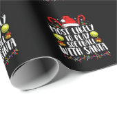 Am wahrscheinlichsten wird Softball mit der Santa Geschenkpapier (Rolleneckpunkt)