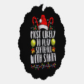 Am wahrscheinlichsten wird Softball mit der Santa Ornament Karte (Rechts)