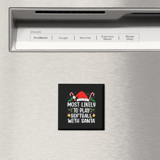 Am Wahrscheinlichsten wird Softll mit Santa Funny Magnet (In Situ (Geschirrspüler))
