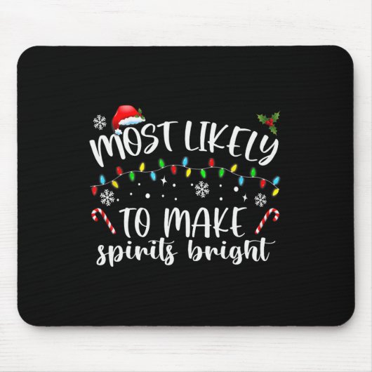 Am wahrscheinlichsten wird Spirituosen hell Mousepad (Vorne)