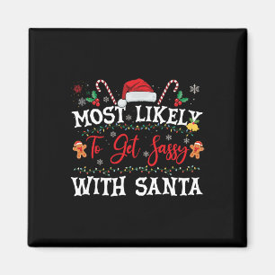 Am wahrscheinlichsten wird Sy mit Santa Fun Weihna Magnet