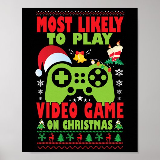 Am Wahrscheinlichsten wird Videospiel-Familien-Mat Poster (Vorne)