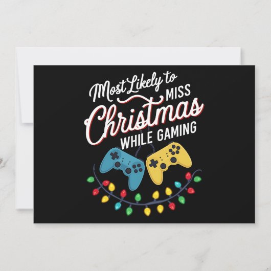 Am wahrscheinlichsten wird Weihnachten beim Gaming (Vorderseite)
