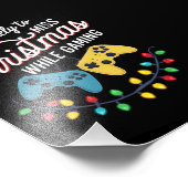 Am wahrscheinlichsten wird Weihnachten beim Gaming Fotodruck (Ecke)