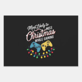 Am wahrscheinlichsten wird Weihnachten beim Gaming Geschenkpapier Set (Vorderseite)