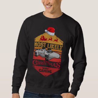 Am wahrscheinlichsten wird Weihnachten beim Gaming Sweatshirt