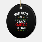 Am wahrscheinlichsten wird Weihnachten der Schlitt Keramik Ornament (Links)