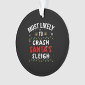 Am wahrscheinlichsten wird Weihnachten der Schlitt Ornament (Vorderseite)