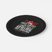 Am wahrscheinlichsten wird Weihnachten grillen und Pappteller (Schrägansicht)