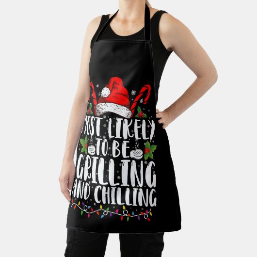 Am wahrscheinlichsten wird Weihnachten grillen und Schürze (InSitu)