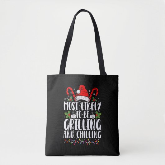 Am wahrscheinlichsten wird Weihnachten grillen und Tasche (Vorderseite)