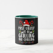 Am wahrscheinlichsten wird Weihnachten grillen und Tasse (Zentrum)