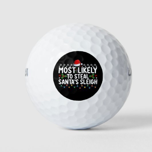 Am wahrscheinlichsten wird Weihnachten im Schlitte Golfball (Vorderseite)