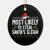 Am wahrscheinlichsten wird Weihnachten im Schlitte Keramik Ornament (Links)