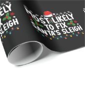 Am wahrscheinlichsten wird Weihnachts-Weihnachtsfe Geschenkpapier (Rolleneckpunkt)