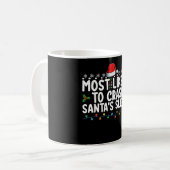Am wahrscheinlichsten wird Weihnachts-Weihnachtsfe Kaffeetasse (Vorderseite Links)