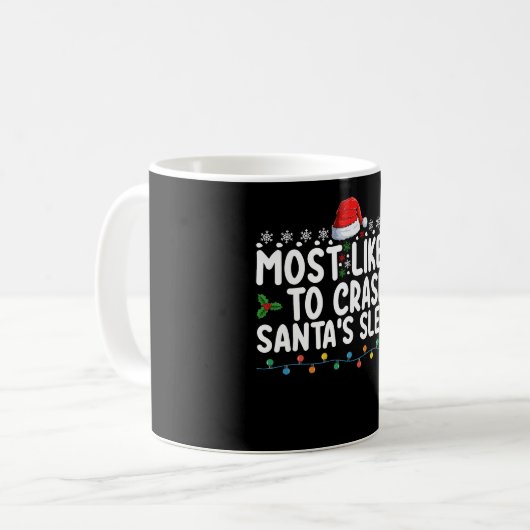 Am wahrscheinlichsten wird Weihnachts-Weihnachtsfe Kaffeetasse (Vorderseite Links)
