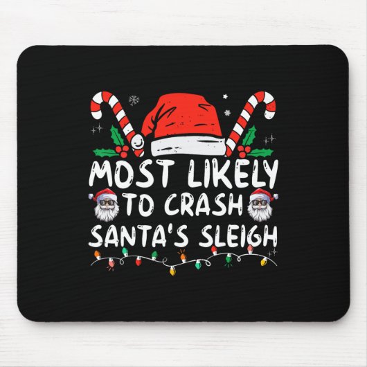 Am wahrscheinlichsten wird Weihnachts-Weihnachtswi Mousepad (Vorne)