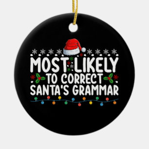 Am wahrscheinlichsten wird Weihnachtsmanns Grammat Keramik Ornament
