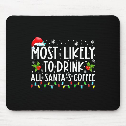 Am wahrscheinlichsten wird Weihnachtsmanns Kaffee Mousepad (Vorne)