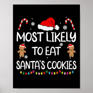 Am Wahrscheinlichsten wird Weihnachtsmanns Kekse e Poster