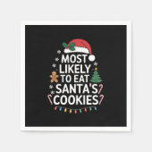 Am Wahrscheinlichsten wird Weihnachtsmanns Kekse e Serviette (Vorderseite)