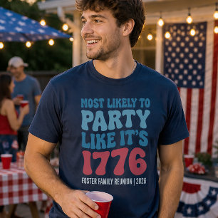 Am wahrscheinlichsten wird wie 1776 gefeiert Custo T-Shirt