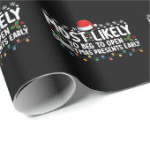 Am wahrscheinlichsten zu betteln, um Weihnachtsges Geschenkpapier (Rolleneckpunkt)