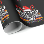 Am wahrscheinlichsten zu betteln, um Weihnachtsges Geschenkpapier (Rolleneckpunkt)