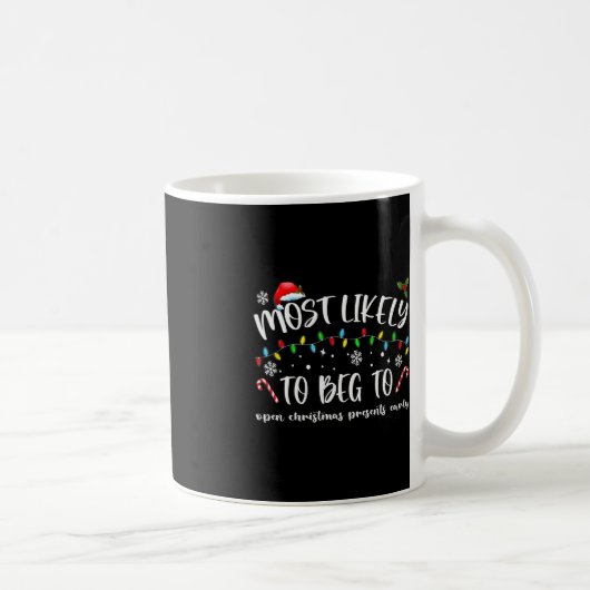 Am wahrscheinlichsten zu betteln, um Weihnachtsges Kaffeetasse (Rechts)