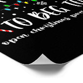 Am wahrscheinlichsten zu betteln, um Weihnachtsges Poster (Ecke)