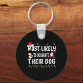 Am wahrscheinlichsten zu dekorieren ihren Hund Wei Schlüsselanhänger (Vorderseite)