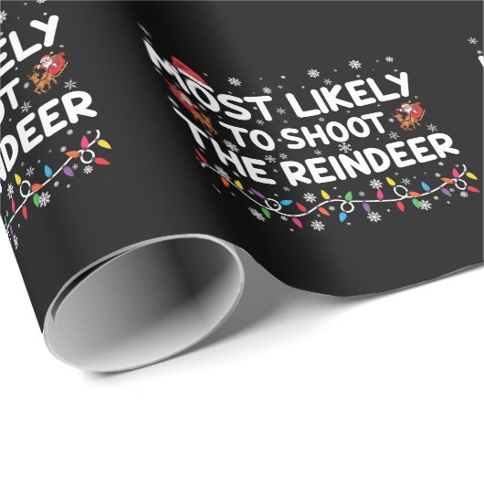 Am wahrscheinlichsten zu erschießen, um Familie We Geschenkpapier (Rolleneckpunkt)