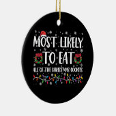 Am wahrscheinlichsten zu essen alle Weihnachtskeks Keramik Ornament (Rechts)