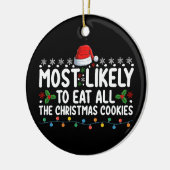 Am wahrscheinlichsten zu essen alle Weihnachtskeks Keramik Ornament (Links)