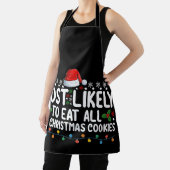 Am wahrscheinlichsten zu essen alle Weihnachtskeks Schürze (InSitu)