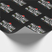 Am wahrscheinlichsten zu essen Pizza an Weihnachte Geschenkpapier (Ecke)