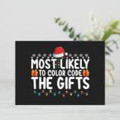 Am wahrscheinlichsten zu färben Code die Geschenke Einladung (Stehend Vorderseite)