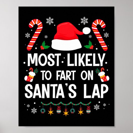 Am wahrscheinlichsten zu Furz auf Santa's Lap Fun  Poster (Vorne)