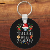 Am wahrscheinlichsten zu Furz auf Santa's Lap Fun Schlüsselanhänger (Vorderseite)