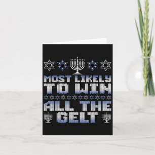 Am wahrscheinlichsten zu gewinnen alle Gelt Hanukk Karte