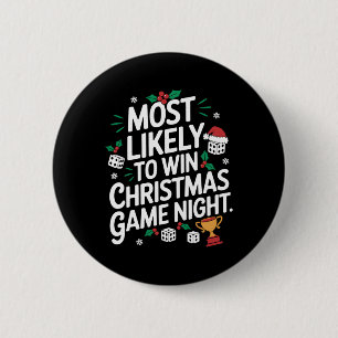 Am wahrscheinlichsten zu gewinnen Weihnachts-Spiel Button