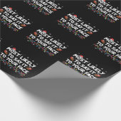 Am wahrscheinlichsten zu Ihrem Gesicht lustige Wei Geschenkpapier (Ecke)